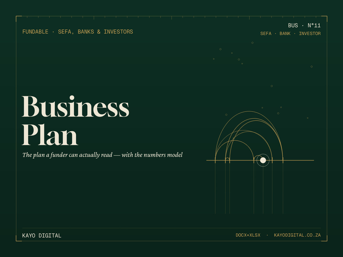 Small Business Plan Template (SA)