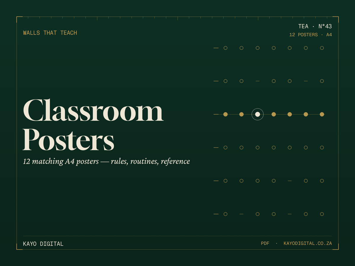 Classroom Posters Pack