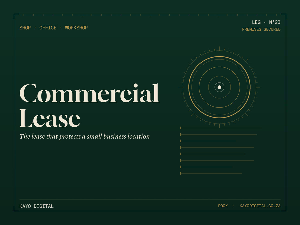 Commercial Lease Agreement (SA)