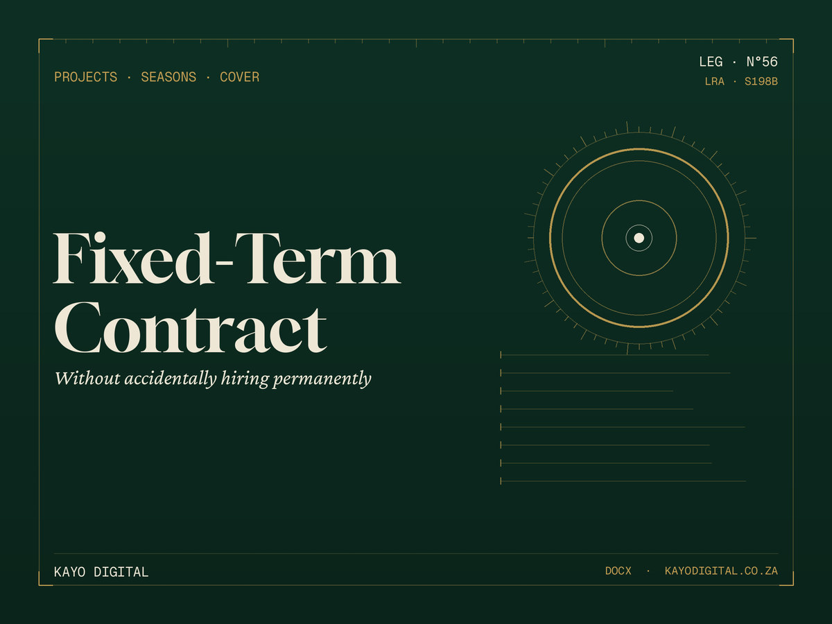 Fixed-Term Employment Contract (SA)