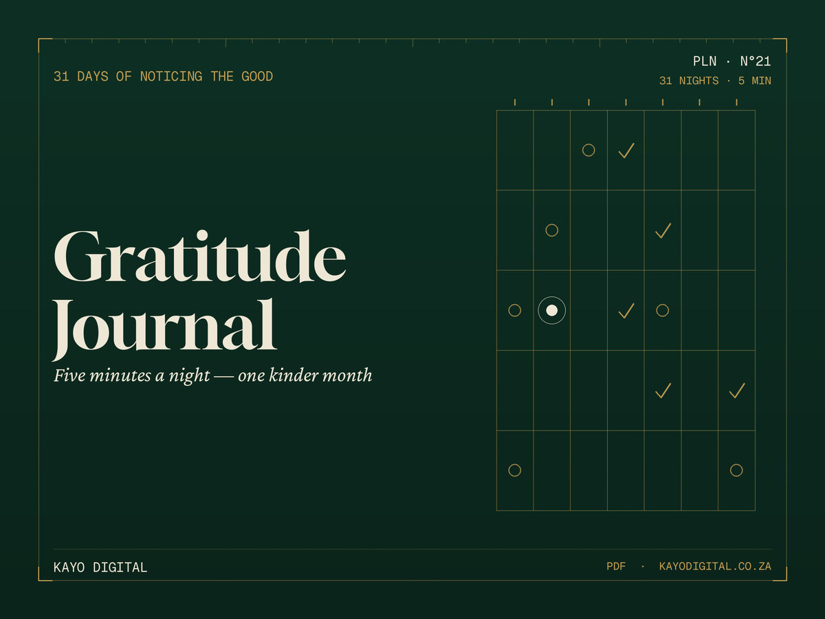 Gratitude & Self-Care Journal