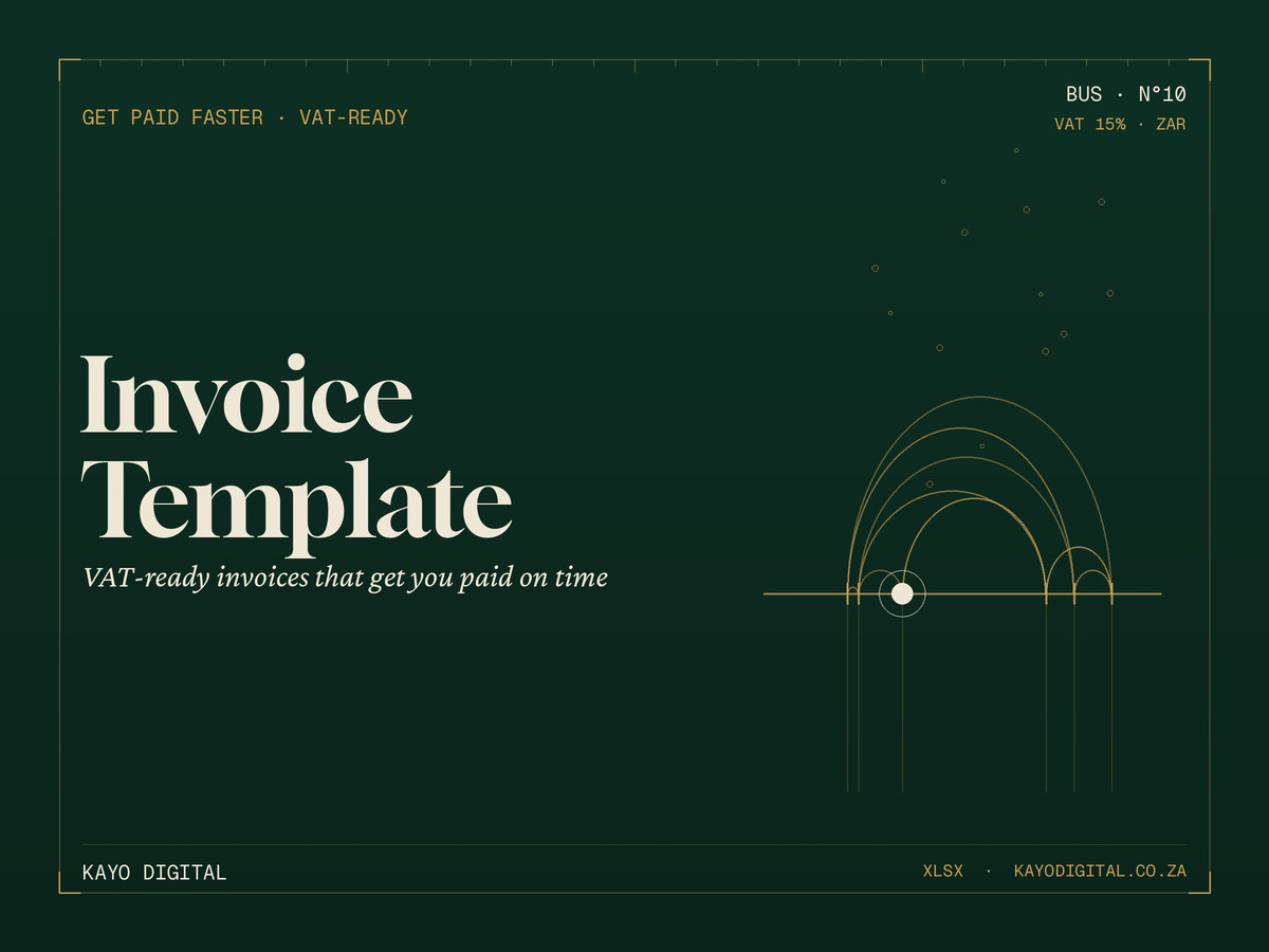 Professional Invoice Template (SA)