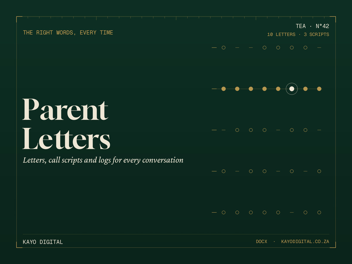 Parent Communication Pack