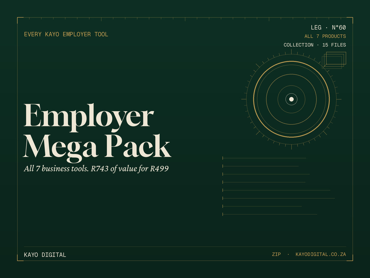 SA Employer Mega Pack: All 7 Business Tools