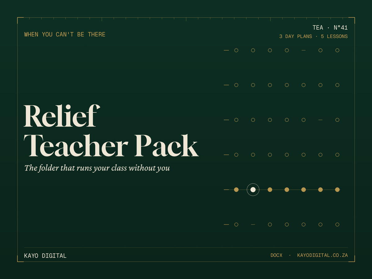 Relief Teacher Pack