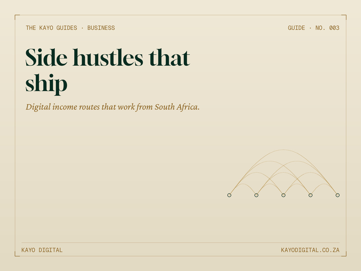 7 Digital Side-Hustles You Can Start This Weekend in SA