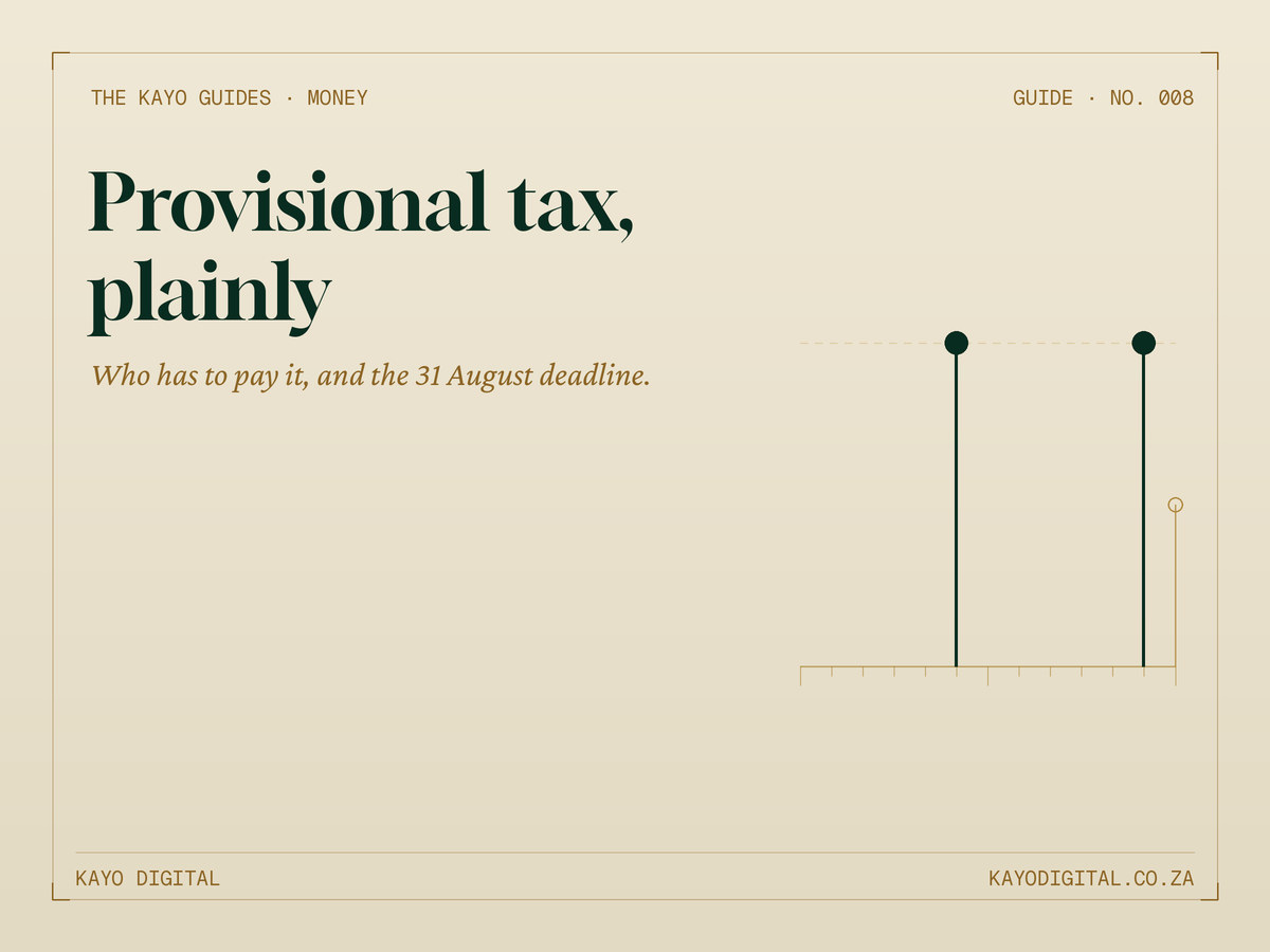 Who Has to Pay Provisional Tax in South Africa, and By When?